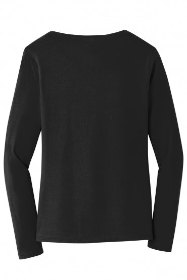 Women's Long-Sleeve Shirts - Port & Company Fan Favorite V-neck