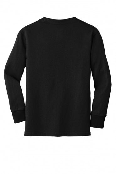 Youth Long-Sleeve Shirts - Port & Company Core Cotton