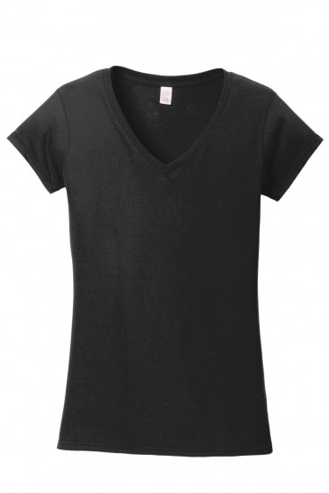 Women's T-Shirts - Gildan Softstyle Women's Fit V-Neck T-Shirt. 64V00L