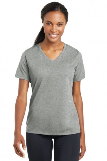 Women's T-Shirts - Sport-tek Ladies Posicharge Racermesh V-neck Tee